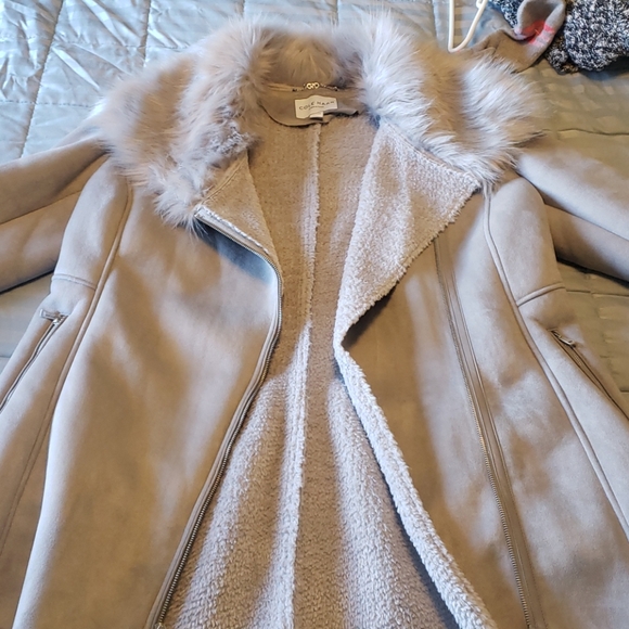 Cole Haan Signature grey sheerling coat - Picture 4 of 9